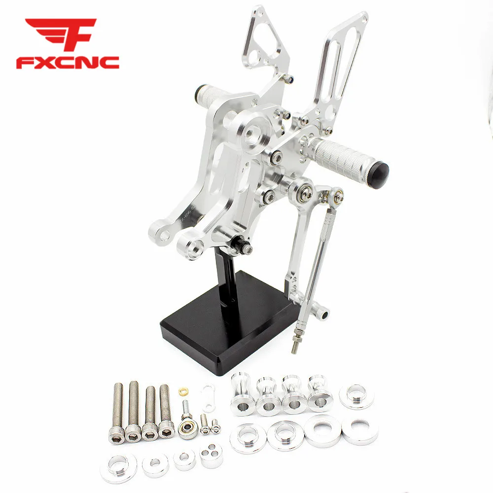 FXCNC Aluminum Motorcycle Rearset Rear Set Foot Pegs Pedal Footpeg Footrest For Ducati Monster 1100 EVO 2011 2012 2013 | Автомобили и