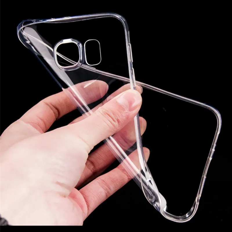 Ультра-тонкий прозрачный ТПУ Защита мобильного телефона Мягкий Coque для Samsung S8