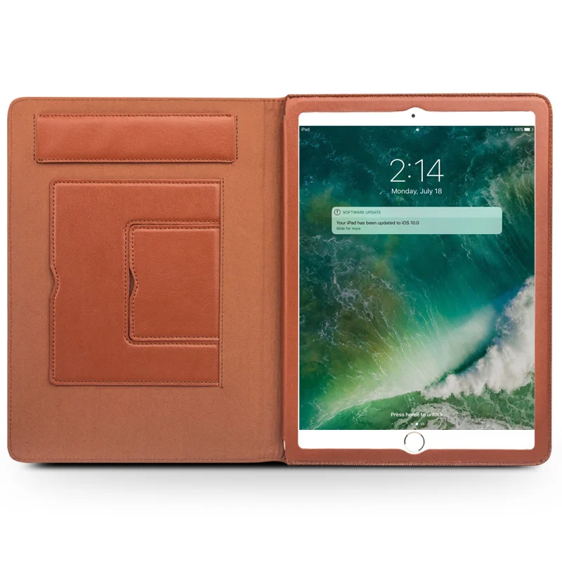 Чехол книжка QIALINO из натуральной кожи для iPad Pro 10 5 модный роскошный Ультратонкий