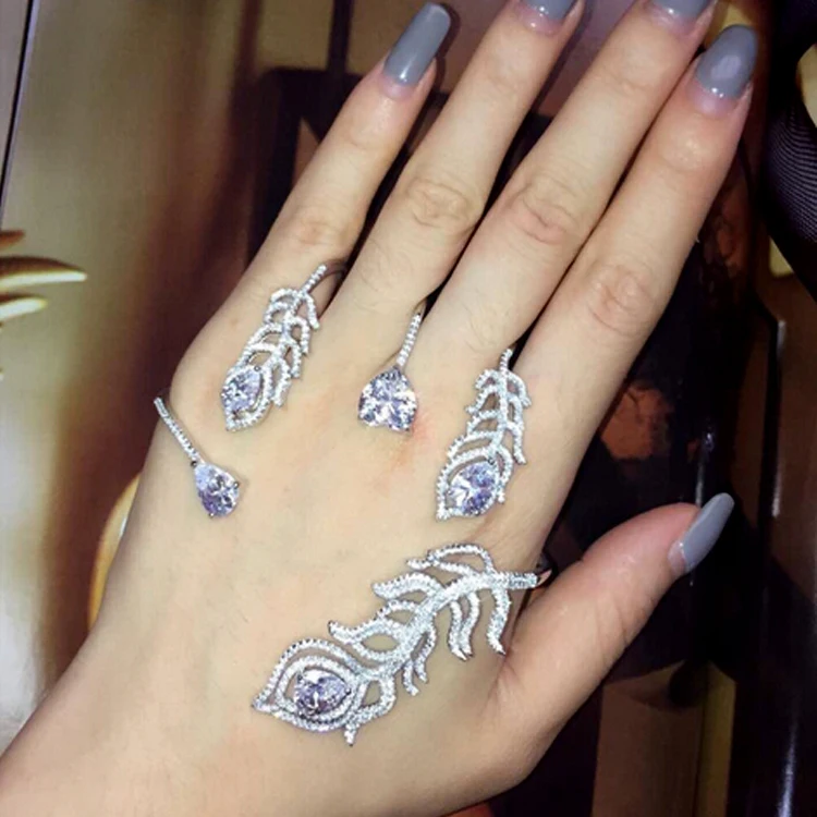 Модный Индивидуальный браслет из фианита высокого качества блестящий эффектный