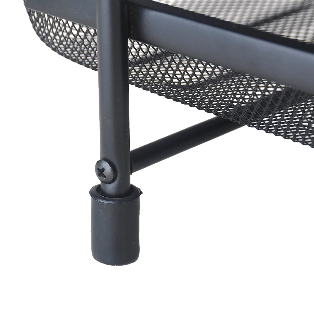 Четырехъярусный держатель металлическая сетчатая черная папка для документов