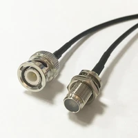 new modem coaxial pigtail bnc male plug connector switch f female jack connector rg174 cable 20cm adapter