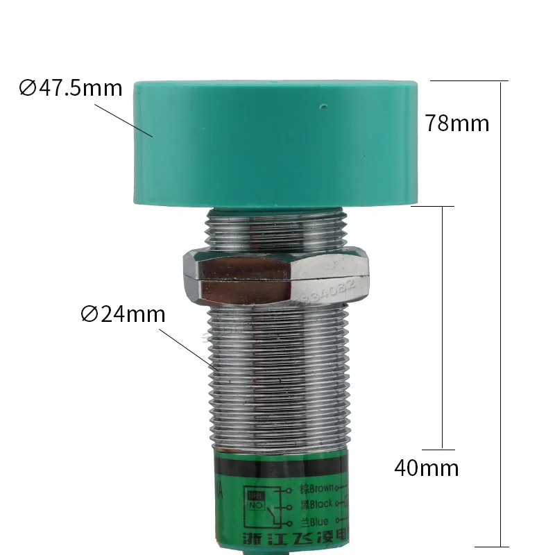 DC 6 36VDC 3 три провода PNP NC 25 мм измерения расстояния Индуктивный бесконтактный