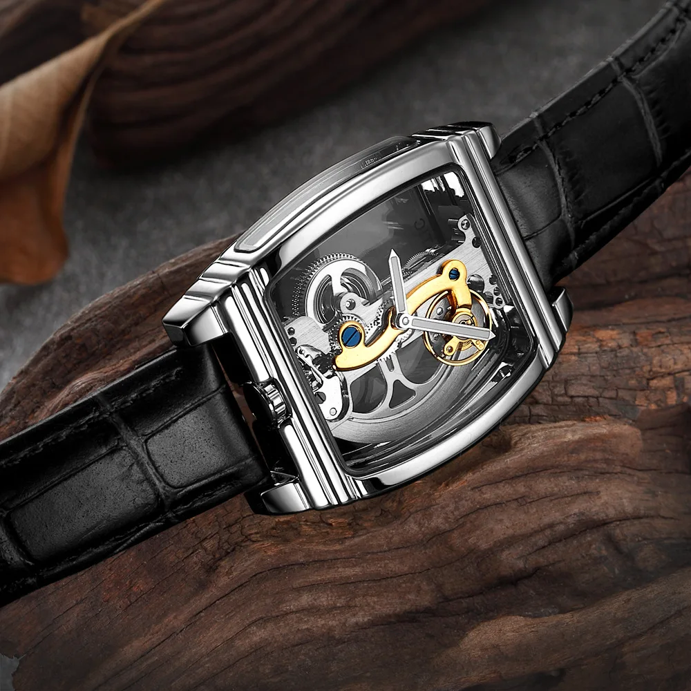 Часы Tourbillon Мужские автоматические механические часы топового бренда Роскошные