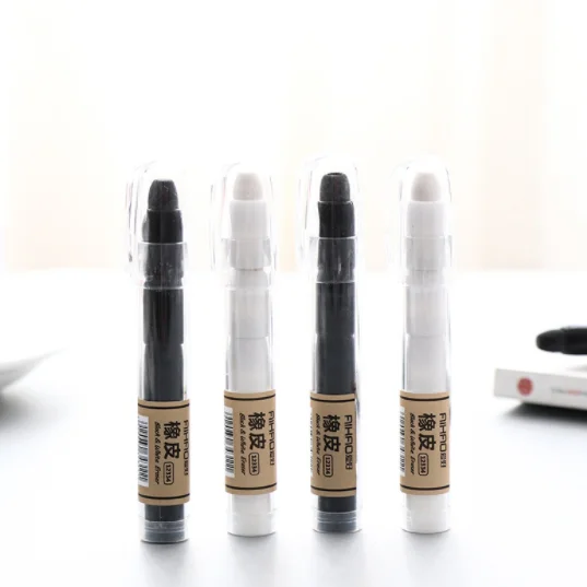 2 шт./компл. новая мода простой свежий черный и белый ручка в Форме Ластик