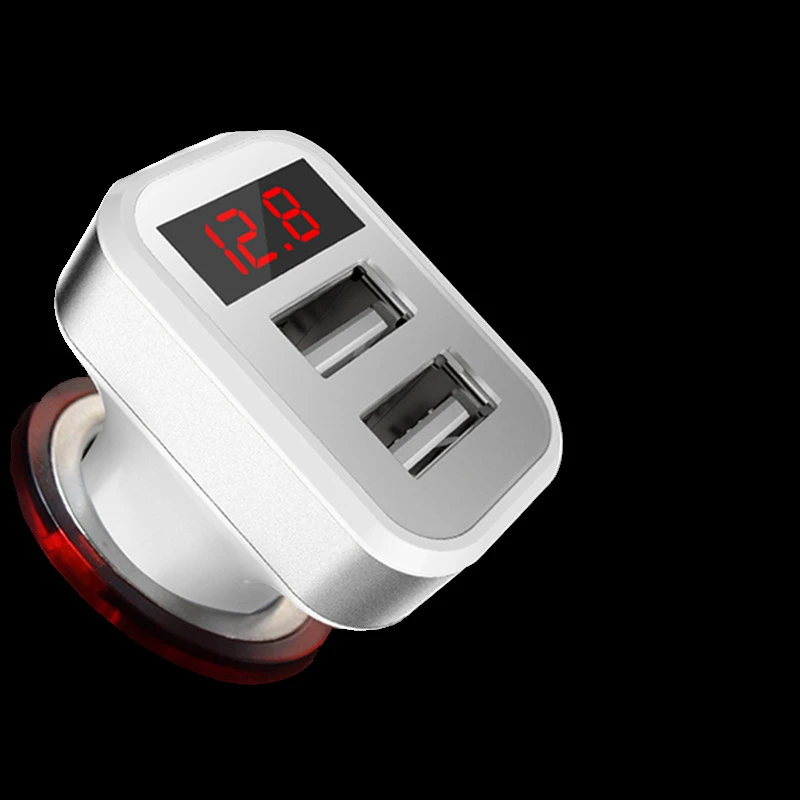 Ninjacase 2.1a зарядки Dual USB Автомобильное Зарядное устройство адаптер со светодиодной