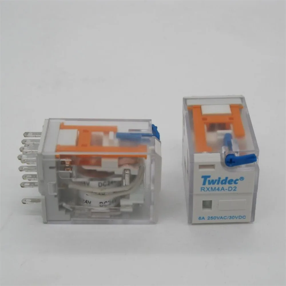 Высокое качество электромагнитное реле 24V DC катушка 4PDT питания MY4NJ HH54P-L 14 Pin w микро