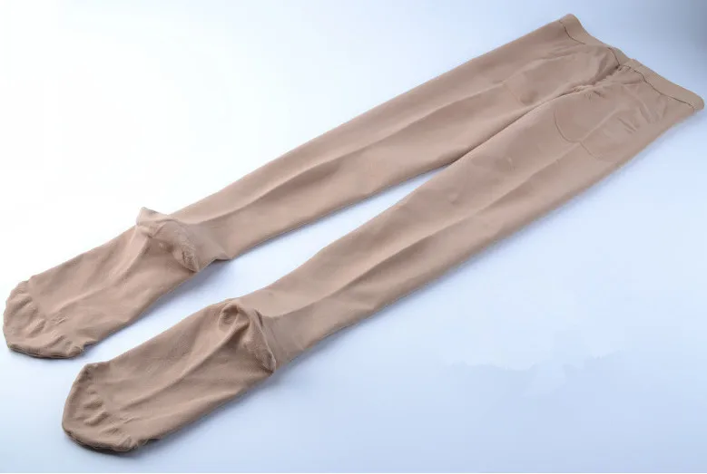 Beige-Close toe-S Компрессионные чулки колготки носки Профессиональные 20-30 мм рт. Ст. Медицинские утягивающие Носки Колготки Компрессионные носки - Цвет: Beige-Close toe-S