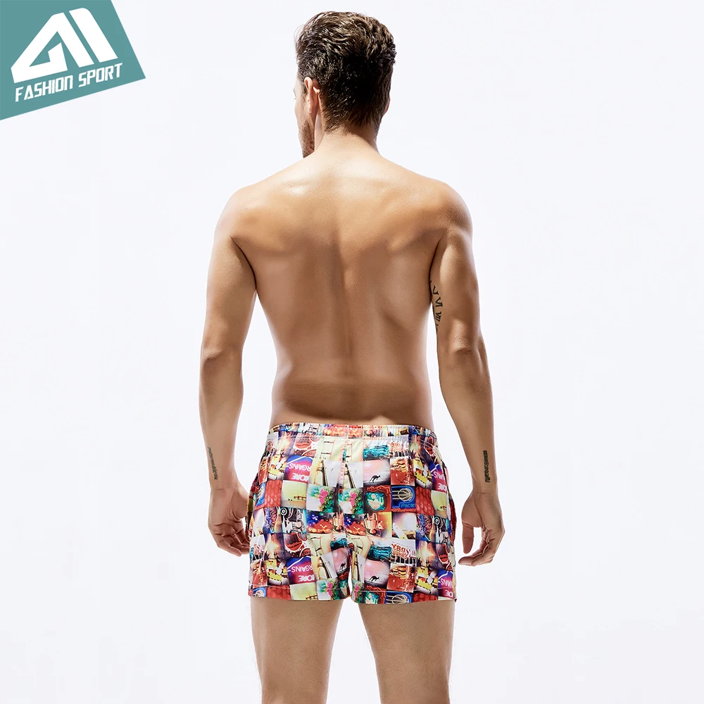 Мужские пляжные шорты Seobean быстросохнущие с фиксированной талией 13 дюймов для