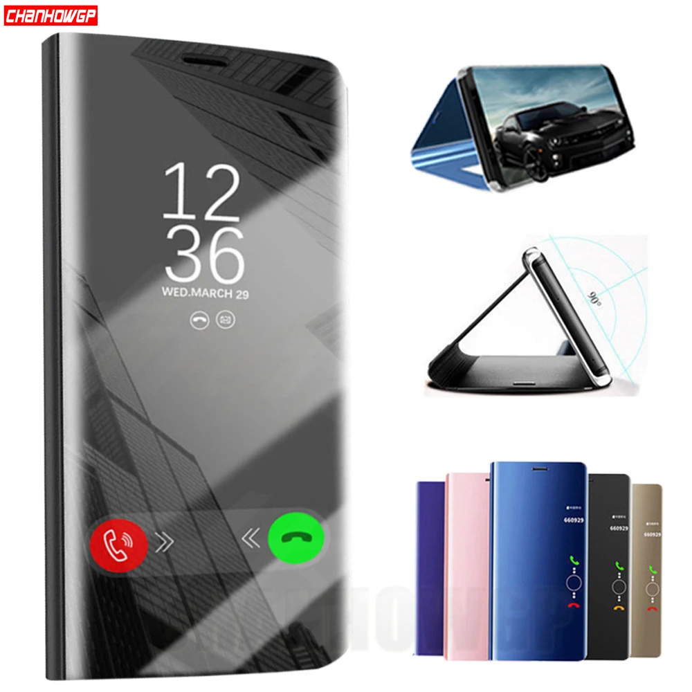 Новый зеркальный флип чехол для Xiaomi Redmi Note 6 Pro 5A Prime 4X 4 Global 6A S2 5 Plus Mi A2 Lite A1 8 SE 5C Pocophone