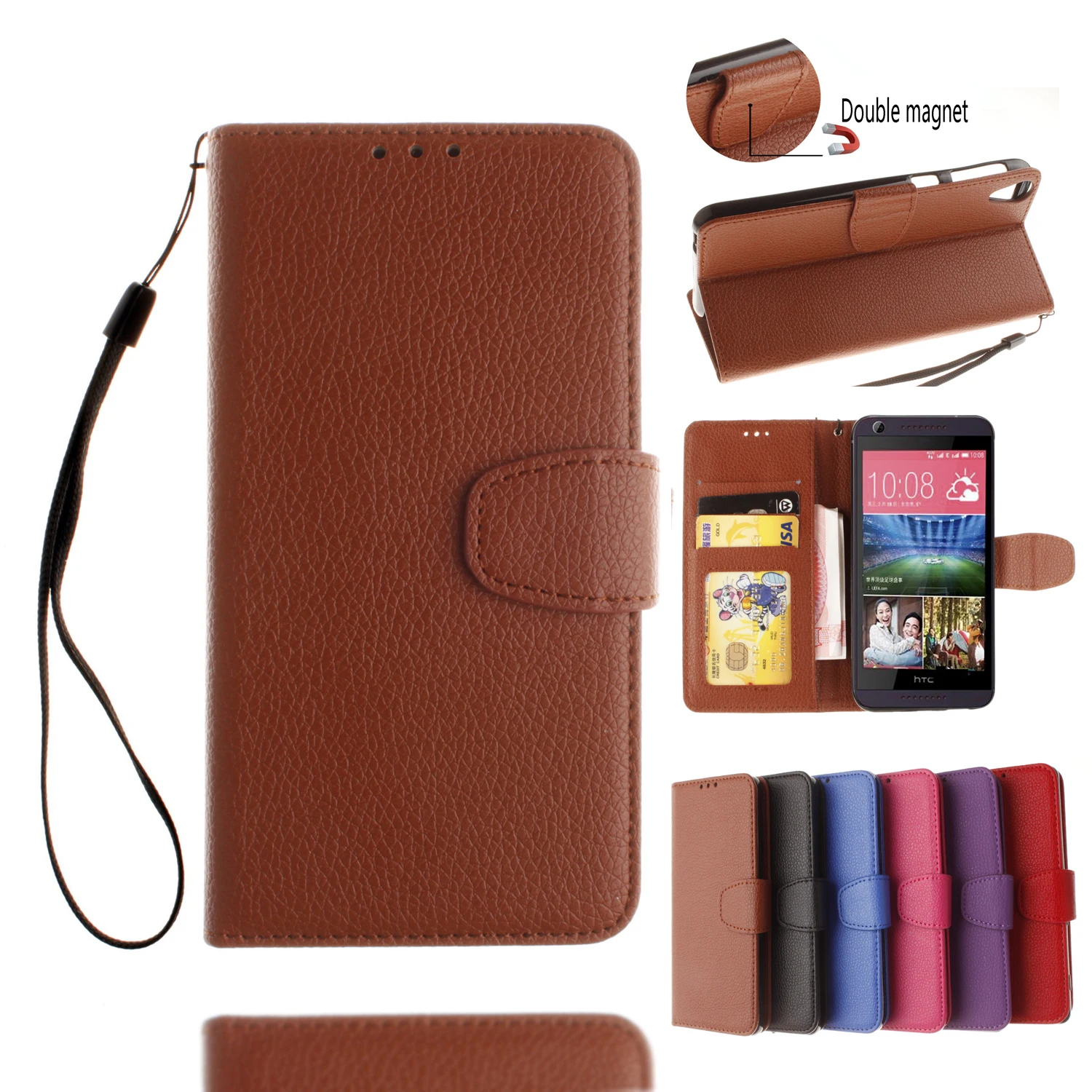 Мода личи полосы флип стенд бумажник телефон случае для Nokia Lumia 830 N830/930 N930 чехол |