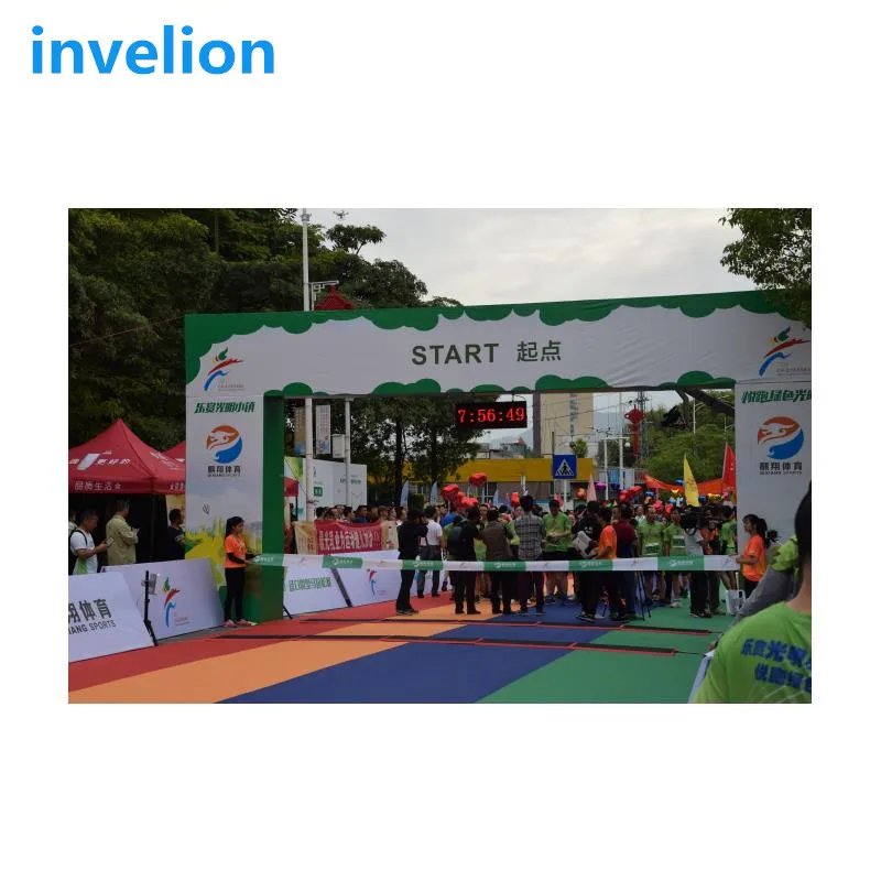 저렴한 Uhf Rfid 러닝 칩 타이밍 시스템 4 채널 USB 및 Tcp/ip Rfid 울트라 리더/그라운드 실외 매트 안테나, EU 865-868MHZ 소프트웨어