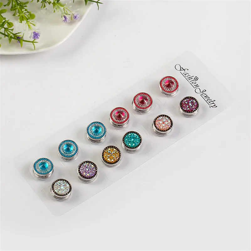 12 шт./Дюжина винтажные хрустальные броши женские пряжка для шарфа аксессуары