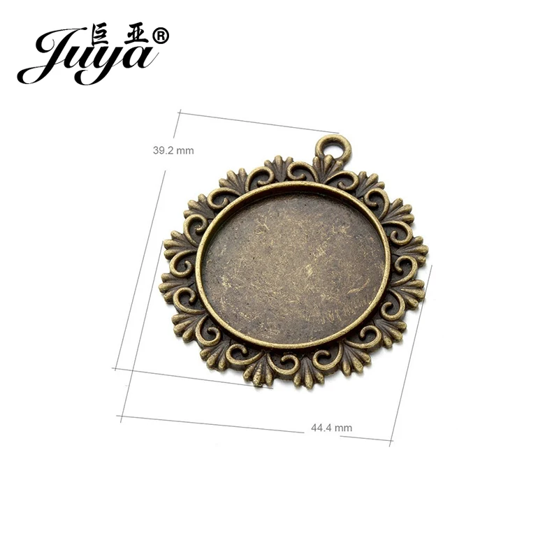 JUYA Fit 30 мм Стеклянная Камея Кабошоны рамка Базовая установка для Diy ювелирных