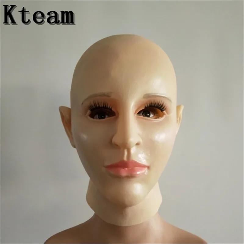 

2018 New angel face silicone realistic female masks Halloween masks masquerade cosplay drag queen crossdresser male to female