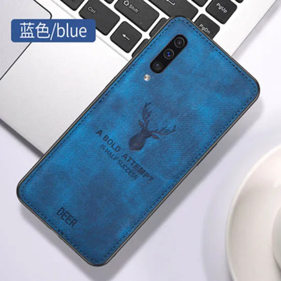 Анти отпечаток рисунок ткани Чехол для телефона Samsung Galaxy a50 чехлы оленя рисунком
