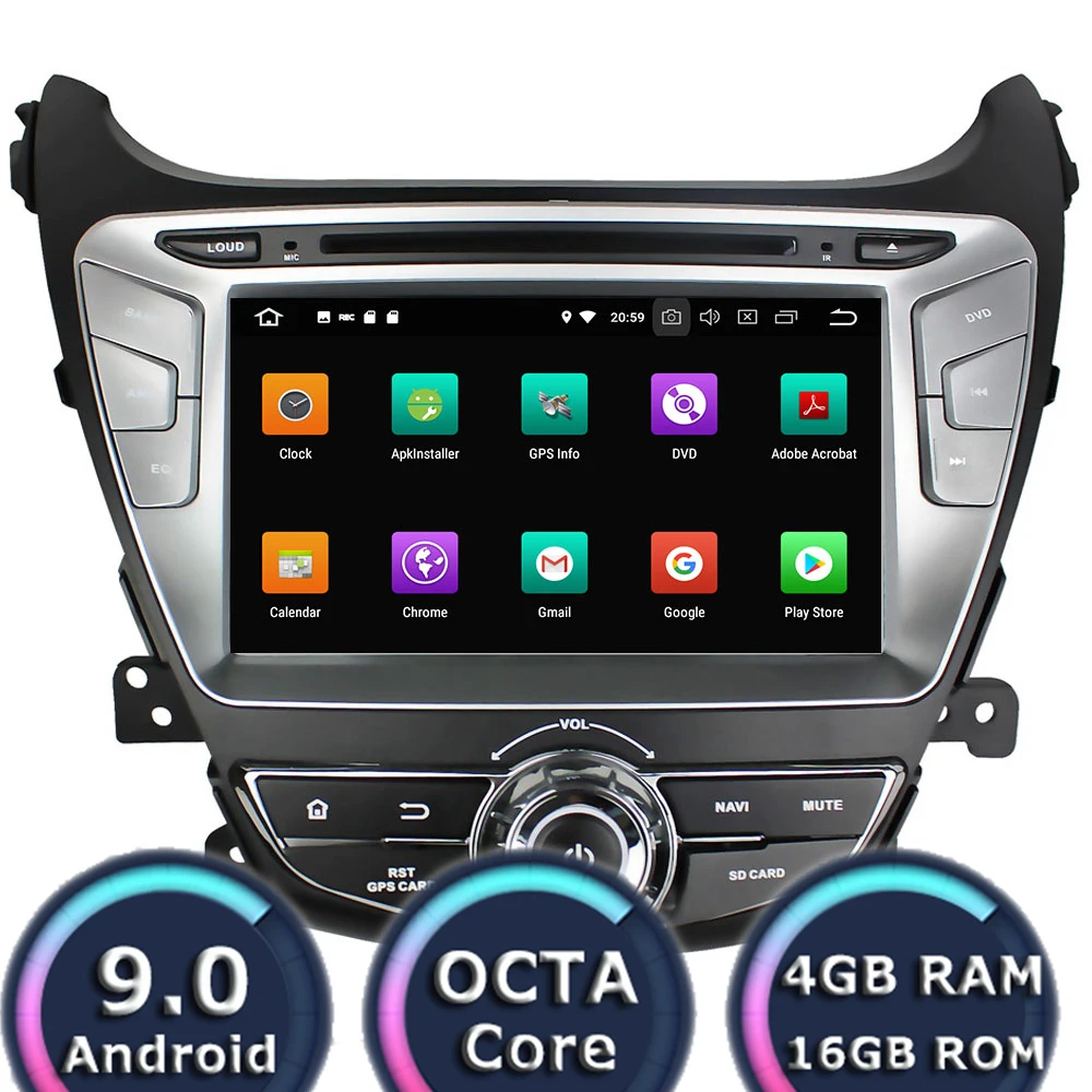 

Автомобильный мультимедийный плеер Roadlover, Android 9,0, DVD-плеер для Hyundai Elantra 2014, стерео, GPS-навигация, автомагнитола 2Din, видео, Восьмиядерный