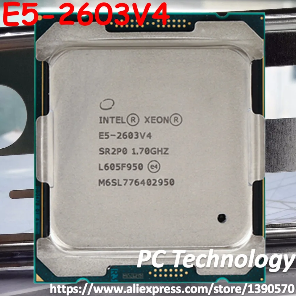 Оригинальный процессор Intel Xeon E5 2603V4 1 70 ГГц 6 ядер 15 Мб SmartCache 2603 V4 TPD 85 Вт с