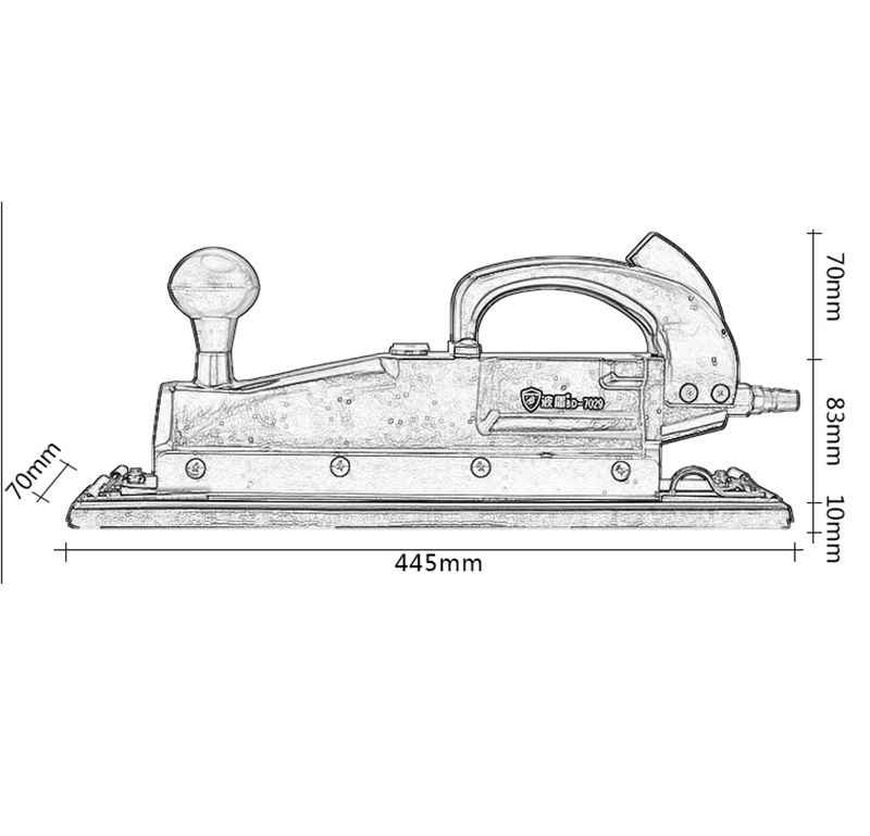 Пневматический орбитальный шлифовальный станок полировальный для металла
