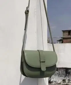 green Модная женская маленькая сумка-седло, Повседневная сумка через плечо, маленькая сумка через плечо, Женская сумочка, милая цветная lumiu9 - Цвет: green