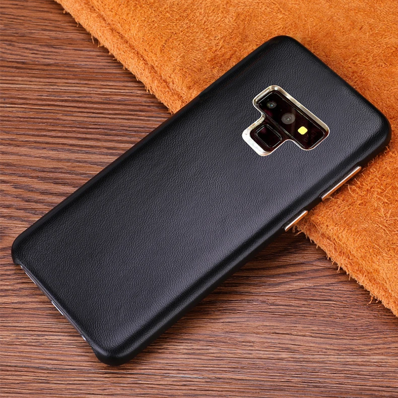 Чехол для samsung Galaxy Note 9, роскошный тонкий чехол из натуральной кожи, противоударный жесткий чехол для телефона для samsung Note 9, задняя крышка 6,4
