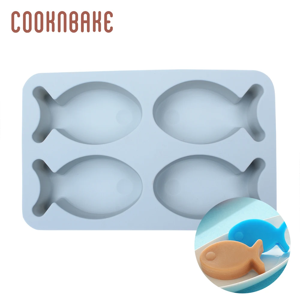 Силиконовая форма COOKNBAKE для конфет шоколада рыбы желейного пудинга печенья