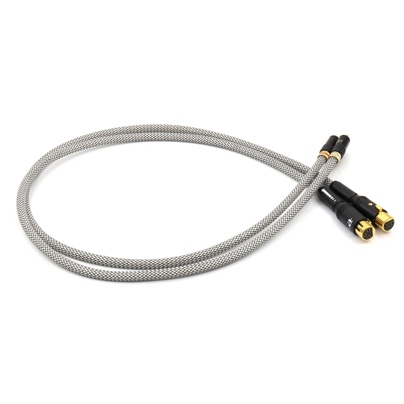 YTER QED Подпись посеребренный аудиокабель RCA штекер к XLR сбалансированный Женский
