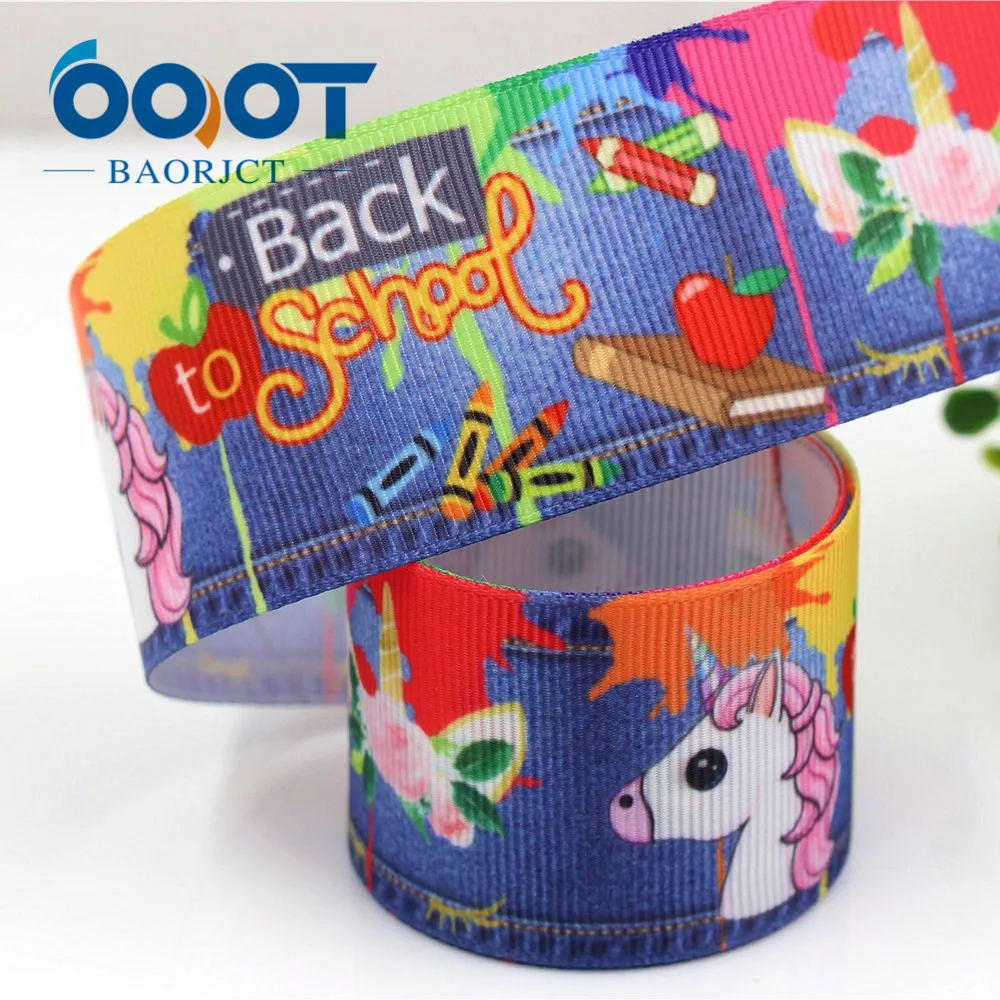 OOOT BAORJCT G-18524-285 38 mm 10 yards Cartoon ribbons thermal transfer printing lattice wedding accessories DIY materials | Дом и сад