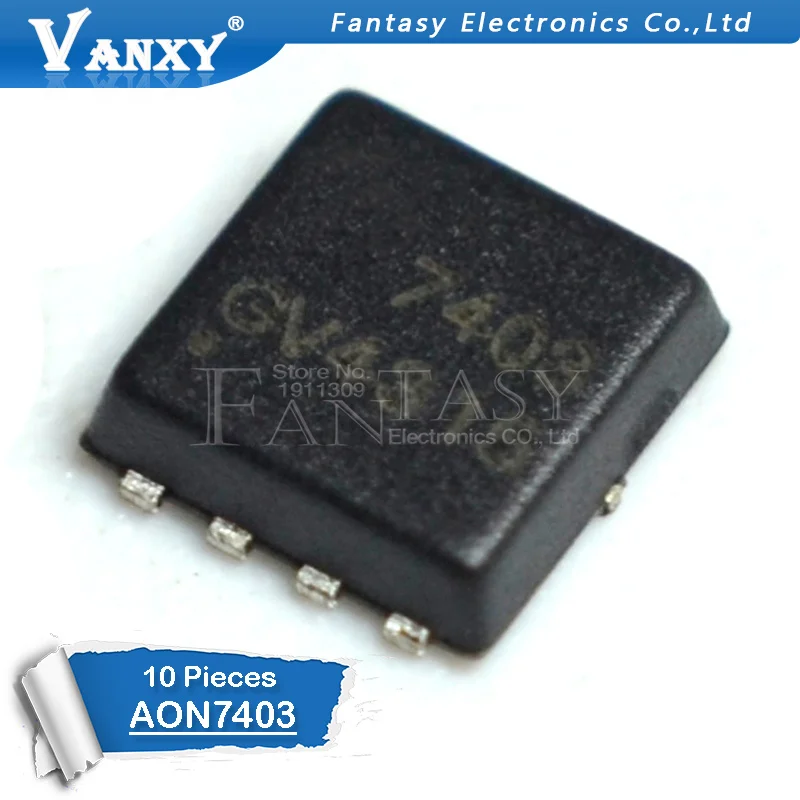 

10 шт. AON7403 DFN3X3 AO7403 7403 AON7403L SMD DFN-8