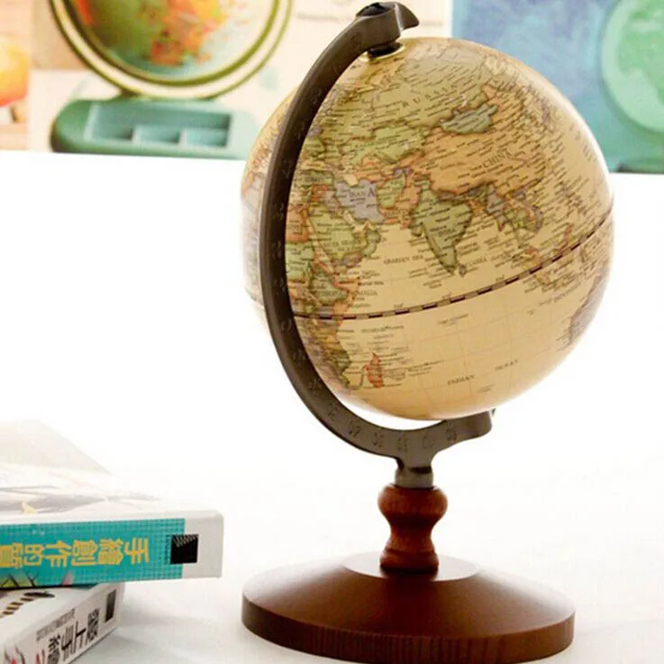 Деревянный 360 градусов вращающийся основного хода шарообразные ретро украшения