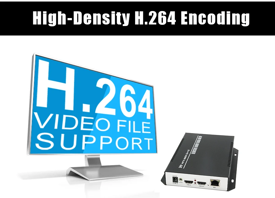 ZY-EH401 4K HDMI видео кодировщик H.264/MPEG4 потоковый кодировщик с поддержкой HDMI Loop-out HTTP RTMP RTSP FLS FLV ONVIF Multicast