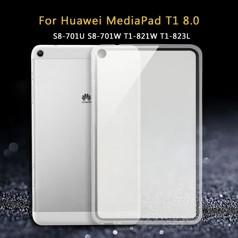 T1 8.0 S8-701U Планшет силиконовый чехол для huawei MediaPad T1 7,0 8,0 10,0/Медиа Pad T2 Pro 7 8 10/T1-701U S8-701U T1-A21L T1-A21W Мягкая обложка чехол - Цвет: T1 8.0 S8-701U