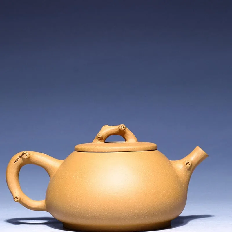 

310ML Creative Yixing Purple Clay Tea Pot Sculpture Plum Flower Ceramic Stone Scoop Teapot Chinese Kung Fu Tea Kettle Art Gifts