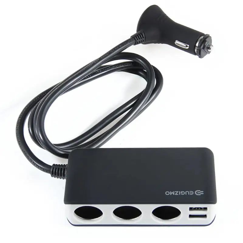 EUGIZMO 4 USB порта 3 Way автомобильный прикуриватель гнездо разветвитель зарядное
