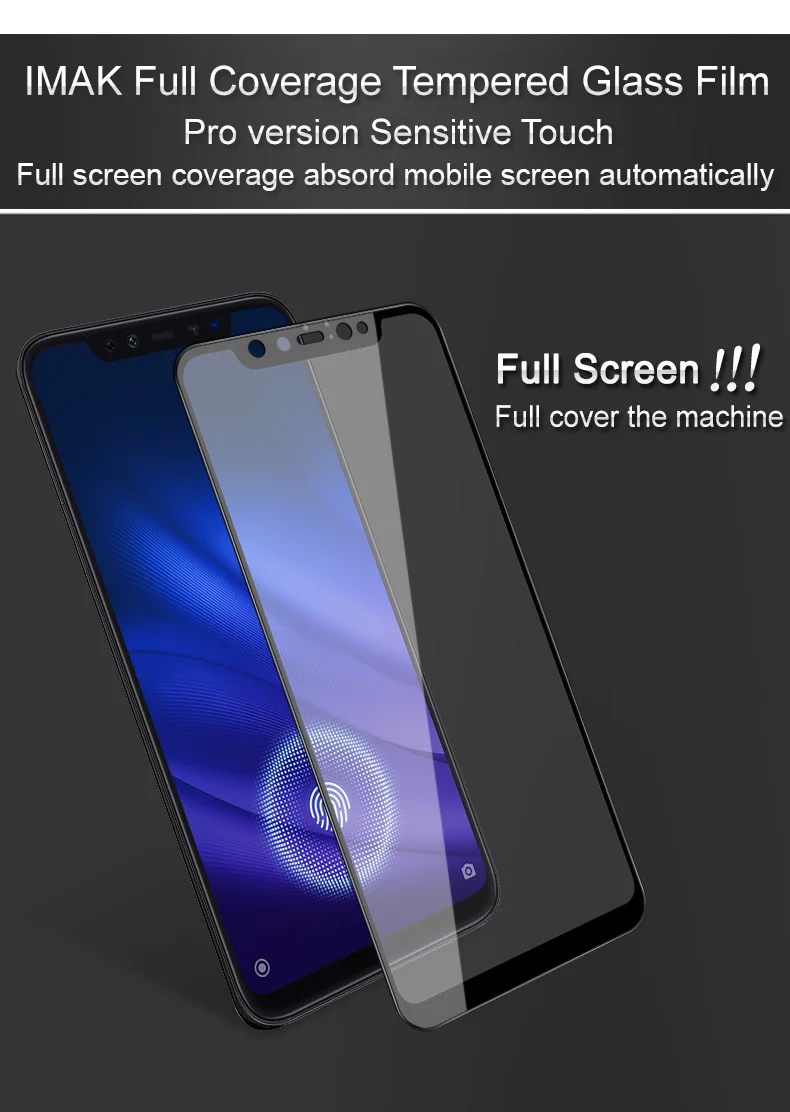 Xiaomi mi 8 Pro glass Imak Full Glue Pro+ Защитная пленка для экрана из закаленного стекла для Xiaomi mi 8 Explorer Edition mi 8 Pro