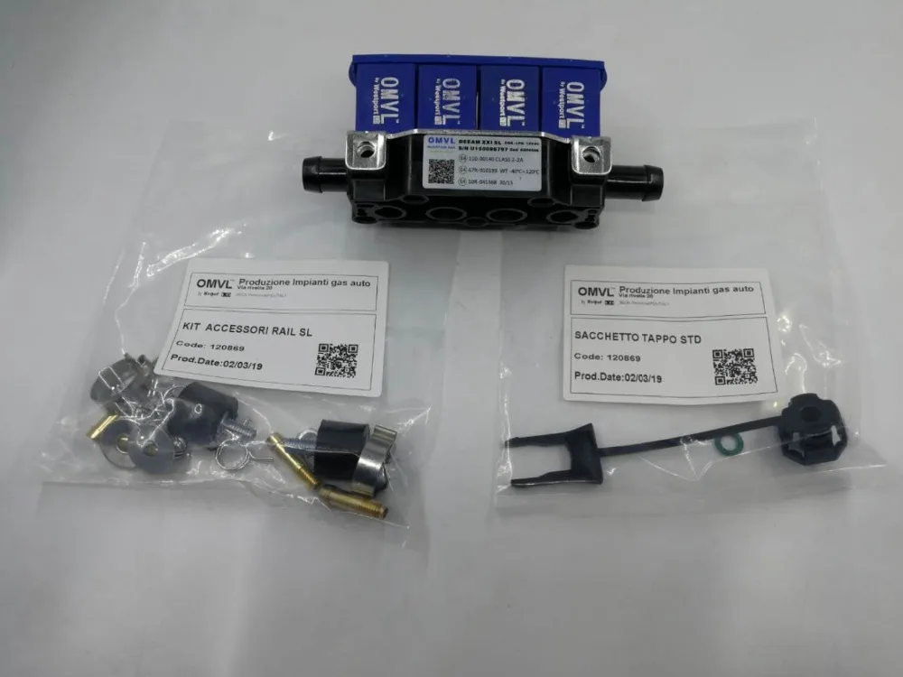 2Ω CNG рампа инжектора СПГ OMVL REG 4CYL форсунки рельс