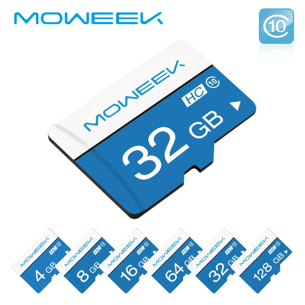 Moweek Micro SD карта 32 ГБ Class 10 карт памяти 8 16 64 TF карты 128 флэш microsd для смартфонов|micro