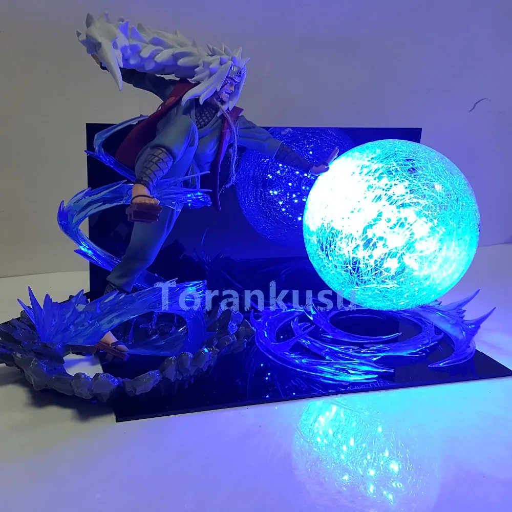 Героя аниме Наруто Джирайя Rasengan светодиодный светильник Рисунок Аниме Драконий