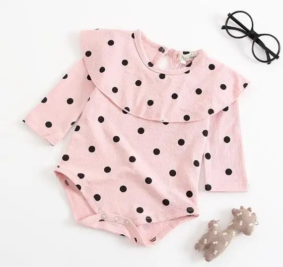 Pink Romper Новые Детские боди с оборками и кисточками, одежда для маленьких девочек, белые хлопковые джемперы для маленьких девочек, летняя одежда для малышей, боди для новорожденных - Цвет: Pink Romper
