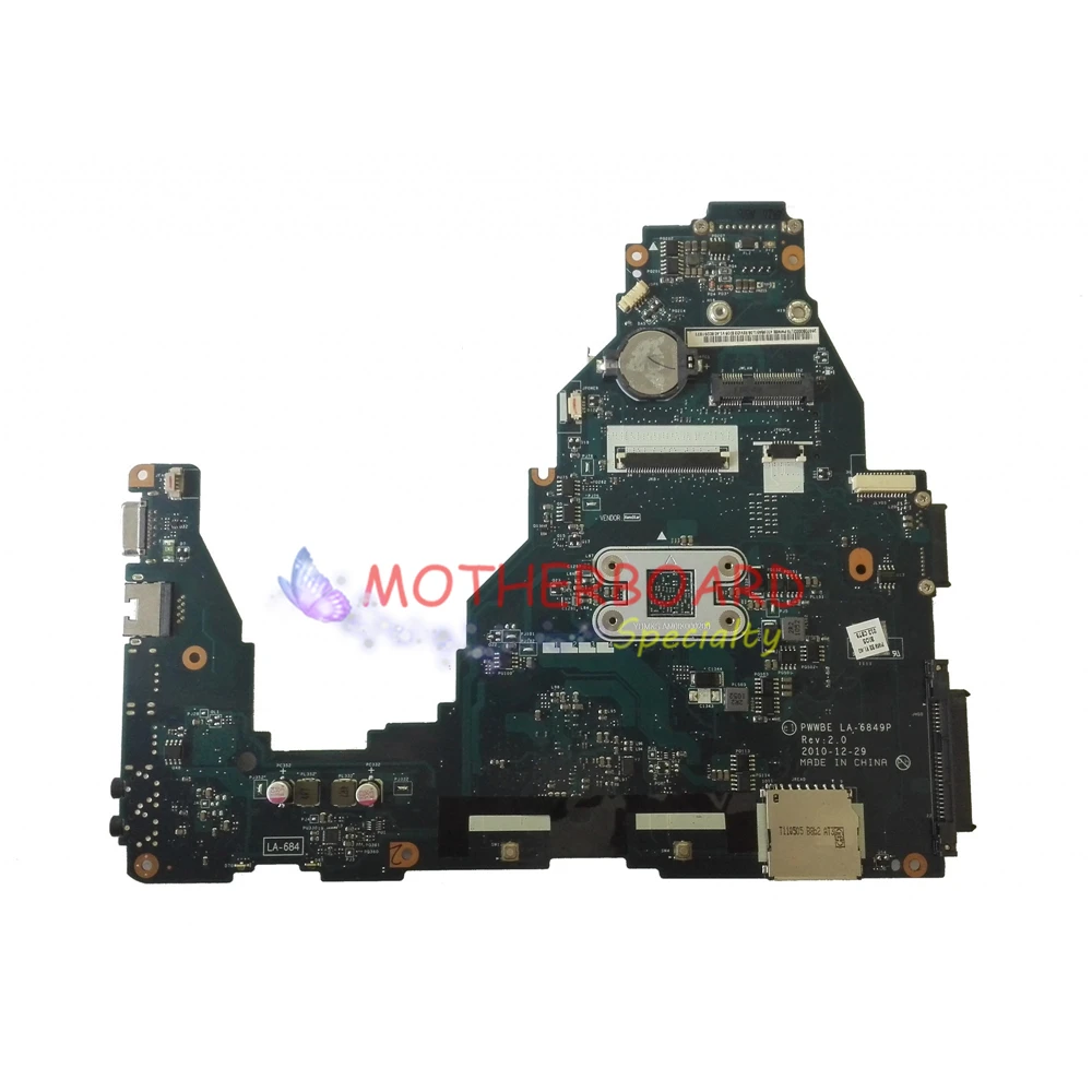 Vieruodis для Toshiba Satellite C660 C660D материнская плата ноутбука K000124430 PWWBE LA-6849P DDR3 W/E350 CPU |