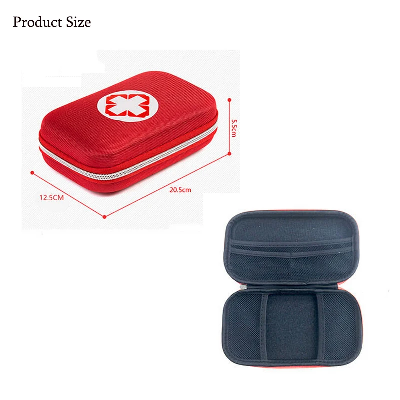 Набор для оказания первой помощи в красной и черной коробке контейнер хранения