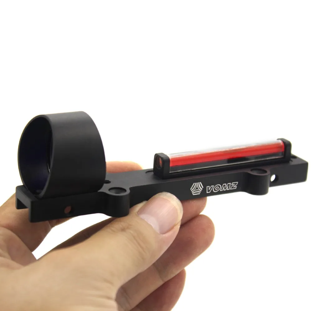 Металлический легкий прицел из зеленого/Красного волокна 1x красный точечный