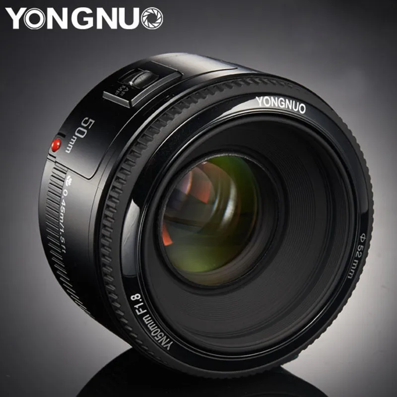 YONGNUO YN50mm YN 50mm F1.8 стандартный основной объектив с большой апертурой и автофокусом