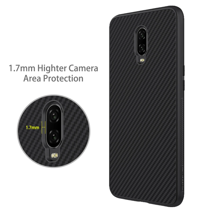 Чехол для oneplus 6t Nillkin из синтетического волокна углеродного полипропилена