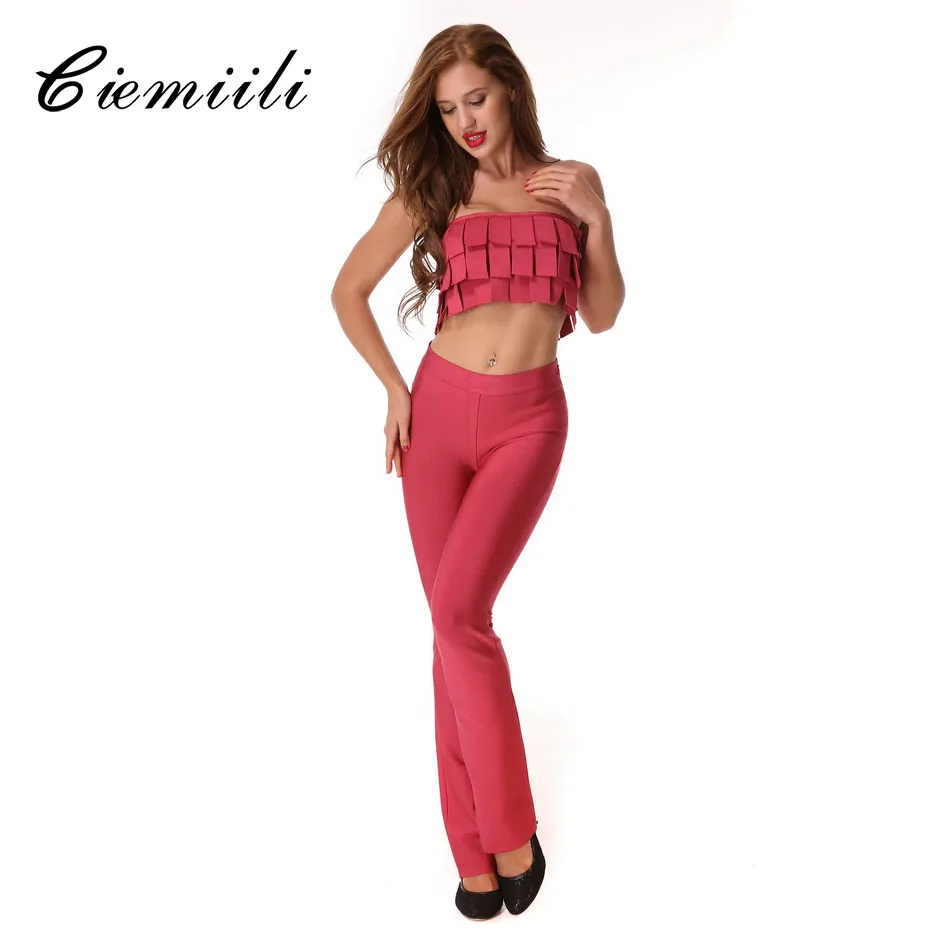 Женские облегающие комбинезоны без бретелек комплект из двух предметов с