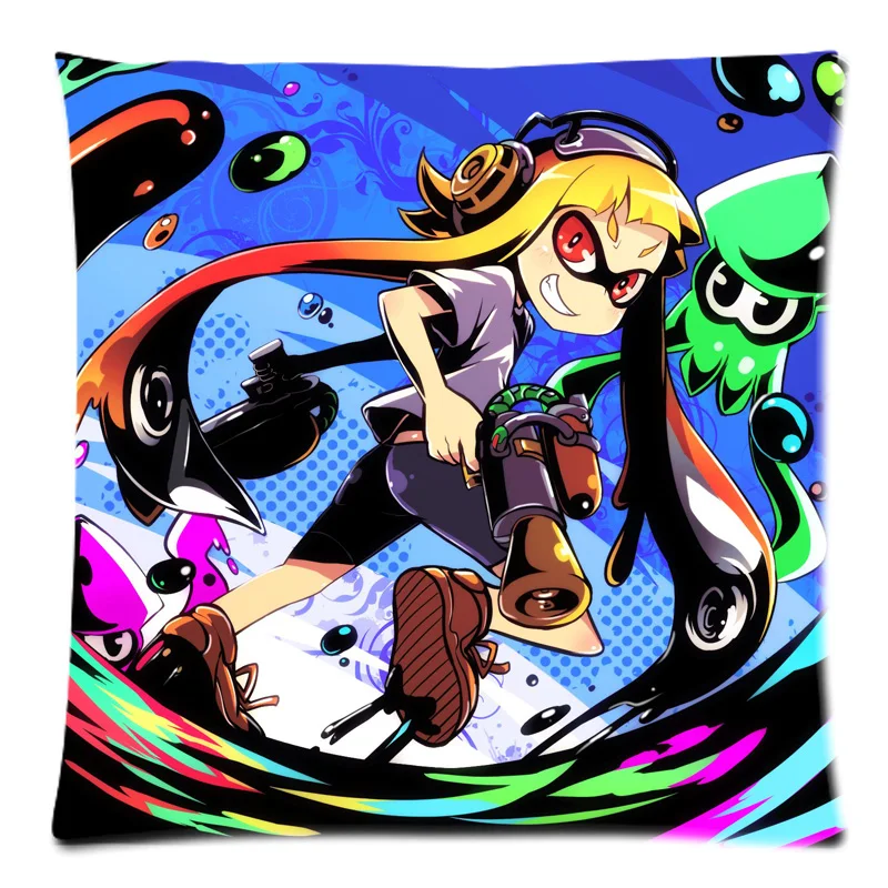 Из хлопка и льна Splatoon подушки уникального дизайна крышка декоративная подушка