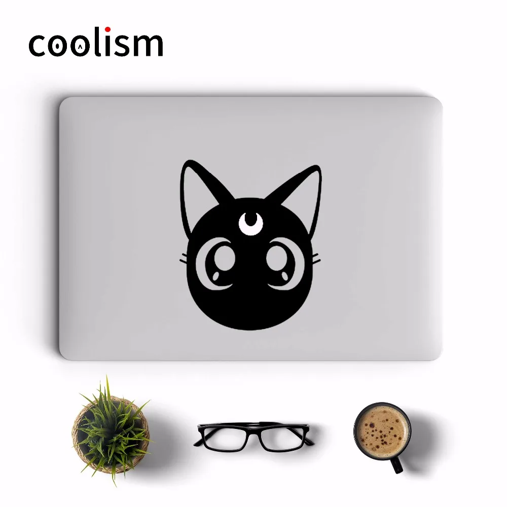 Сейлор Мун кошка Луна аниме наклейка для ноутбука Apple Macbook Наклейка Pro Air retina 11 12 13 15 дюймов Mi Mac ноутбук наклейка s
