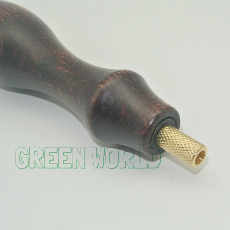 Green World 2 шт./лот деревянная ручка переключателя с латунной резьбой адаптера 10-32 и 8-32