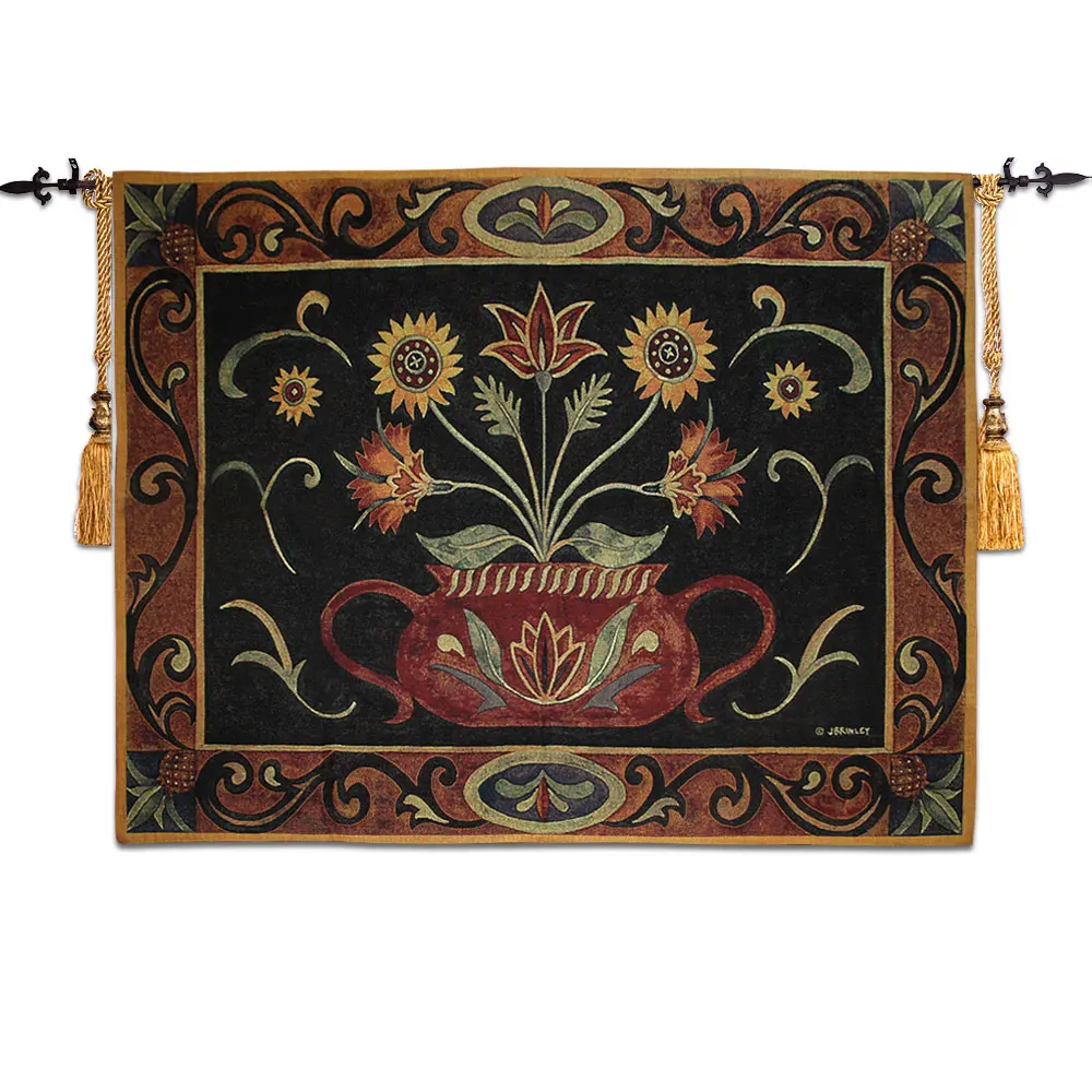 Fashion Floral Belgium Art Wall Tapestry Hanging Moroccan Decor Decorative Cloth Tapestries Fabric wandkleed tapiz | Дом и сад