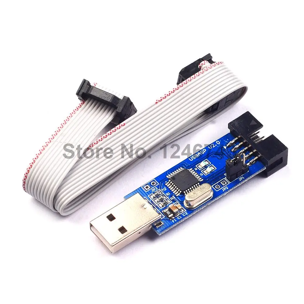 Программатор USB ISP ASP ATMEGA8 ATMEGA128 с поддержкой Win7 64K 1 партия|win7| |